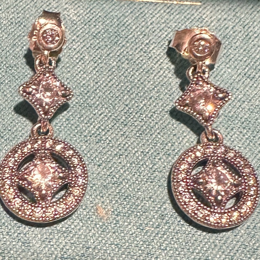 Elegant Silver 925 Dangle Earrings